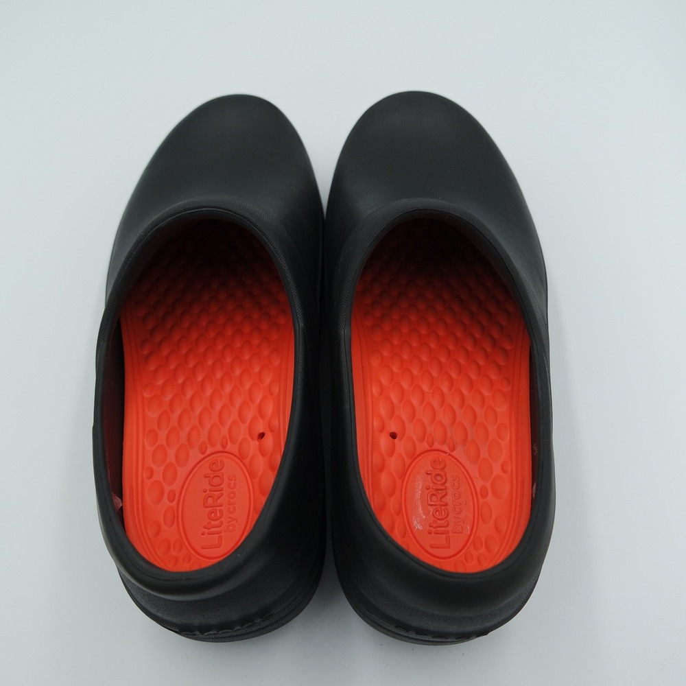 Crocs Neria Pro II Womens Clogs Black LiteRide Slip Resistant Shoes 10 - Picture 6 of 9